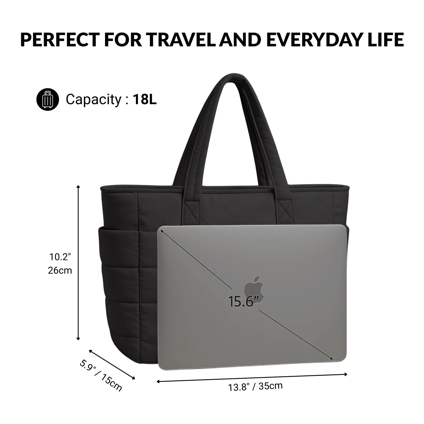 Cloudy - Puffer Tote Bag
